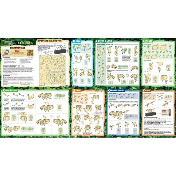 National Geographic Motorized T-Rex Model with LED Base DIY Kit Nightlight Displ - Picture 4 of 4